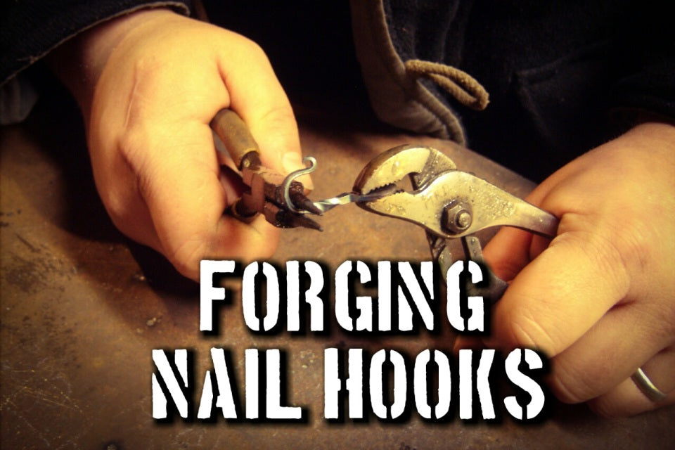 "Beginner Blacksmith Projects: Forging a Hook - Horseshoe Nail Crafts" DIGITAL DOWNLOAD