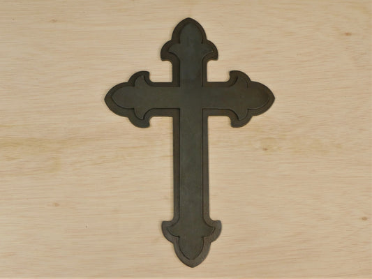 Fleur de Lis Layered Cross Kit (10 gauge)