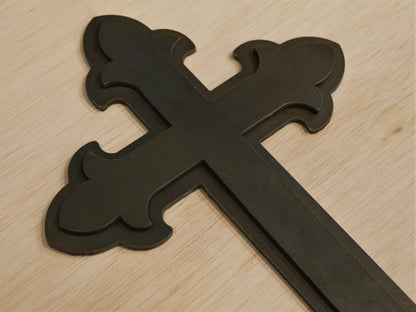 Fleur de Lis Layered Cross Kit (10 gauge)