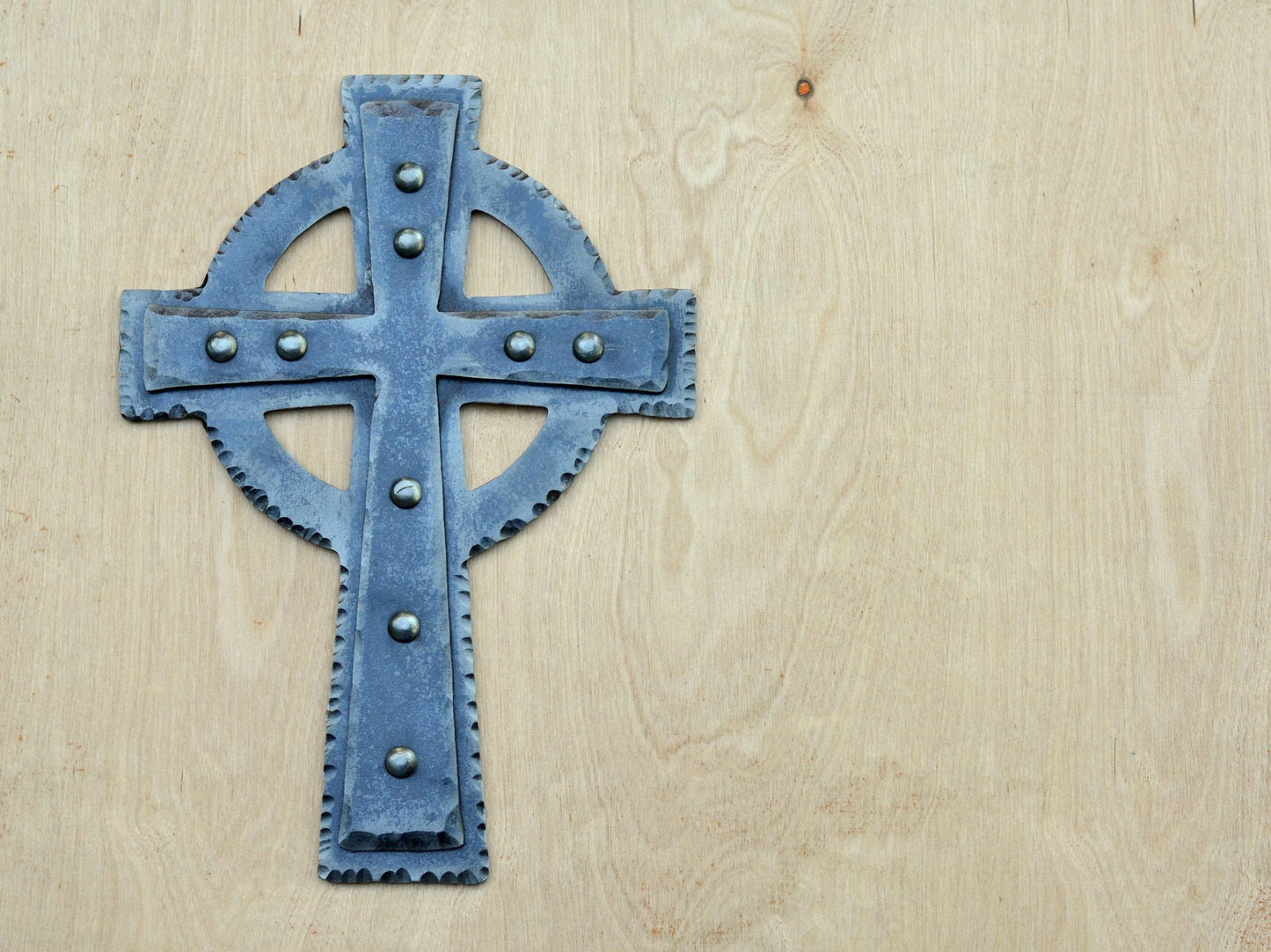 Metal Cross Wall Art // Cross Wall Decor // Iron Cross Wall Decor // Blacksmith Made Hand Forged Cross