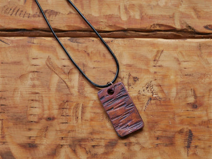 Copper 7th Anniversary Gift * Copper Necklace Pendant * Hand Forged Necklace Pendant * 7 Year Anniversary Gift for Him* Hammered Copper