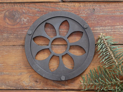 Flower Trivet * Metal Trivet for Hot Dishes * Black Trivet for Hot Pan * Trivet with Feet * Hot Plate Holder * Iron Pot Stand * Hot Plate