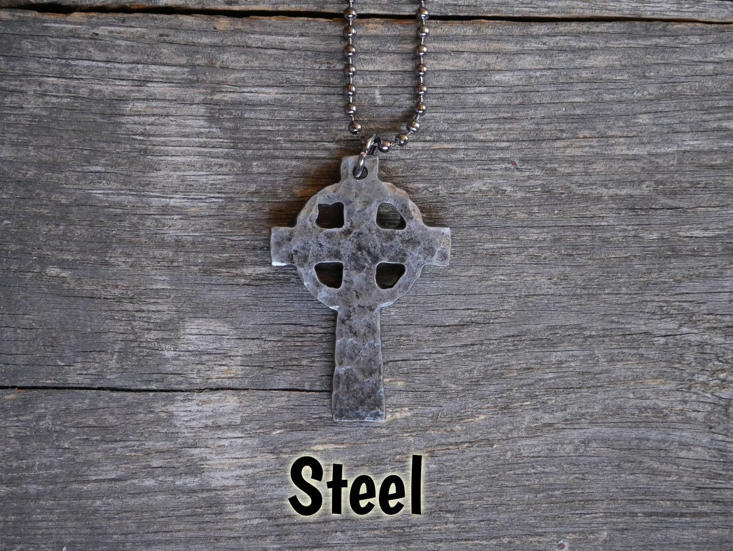 Hand Forged Celtic Cross * Hammered Cross Pendant * Christian Gift for Men or Women * Forged Cross Necklace * Handmade Copper Necklace