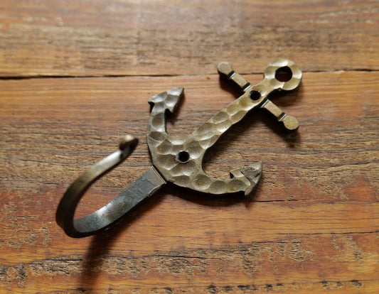 Hand Forged Anchor Hook * Nautical Decor * Costal Gifts * Nautical Gifts * Beach Decor * Ocean Wall Decor * Seaside Decor Sea Anchor Boat