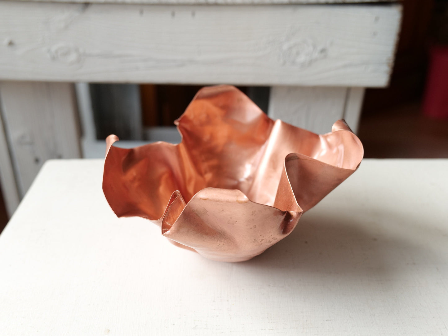 Hammered Copper Bowl * Copper Home Decor* Anniversary Copper Gift * 7th Anniversary Gift * for Her * Copper Decor for Him