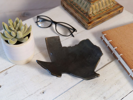 Hand Forged 6" Texas Trinket Dish * TX Decor * Texas Gifts * TX Bowl * The Lonestar State Gifts * TX Gifts for Her Him