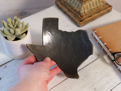 Hand Forged 6" Texas Trinket Dish * TX Decor * Texas Gifts * TX Bowl * The Lonestar State Gifts * TX Gifts for Her Him