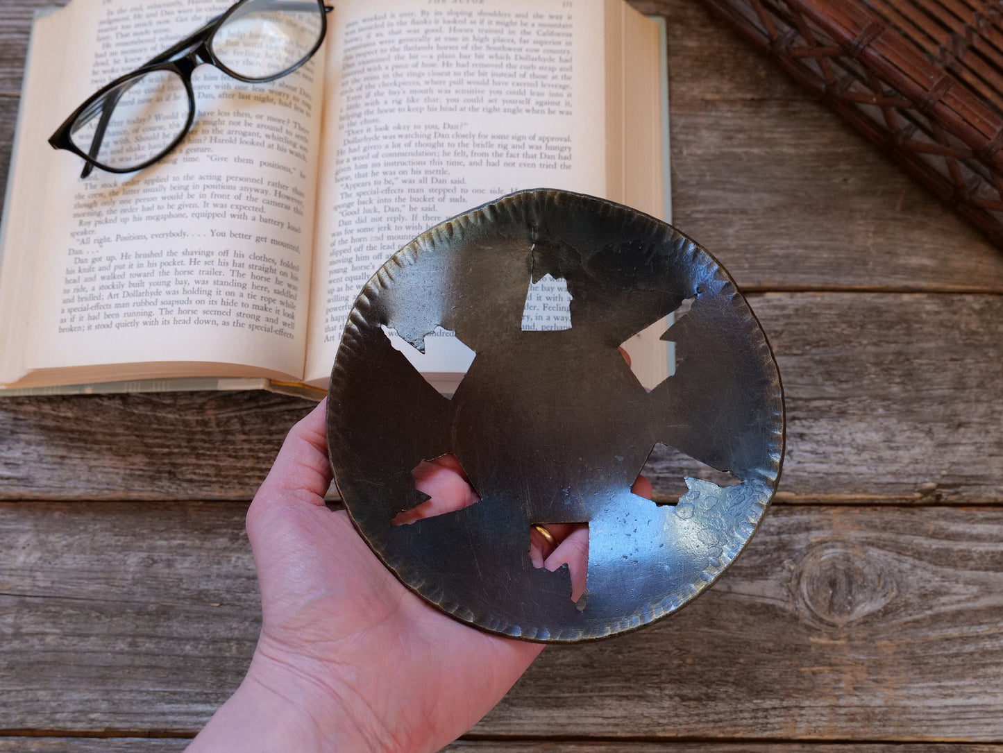 Hammered Lighthouse Steel Bowl *Lighthouse Decor * Hand Forged Metal Bowl Blacksmith Made Hammered Dish Gift for Her Steel Gifts Him