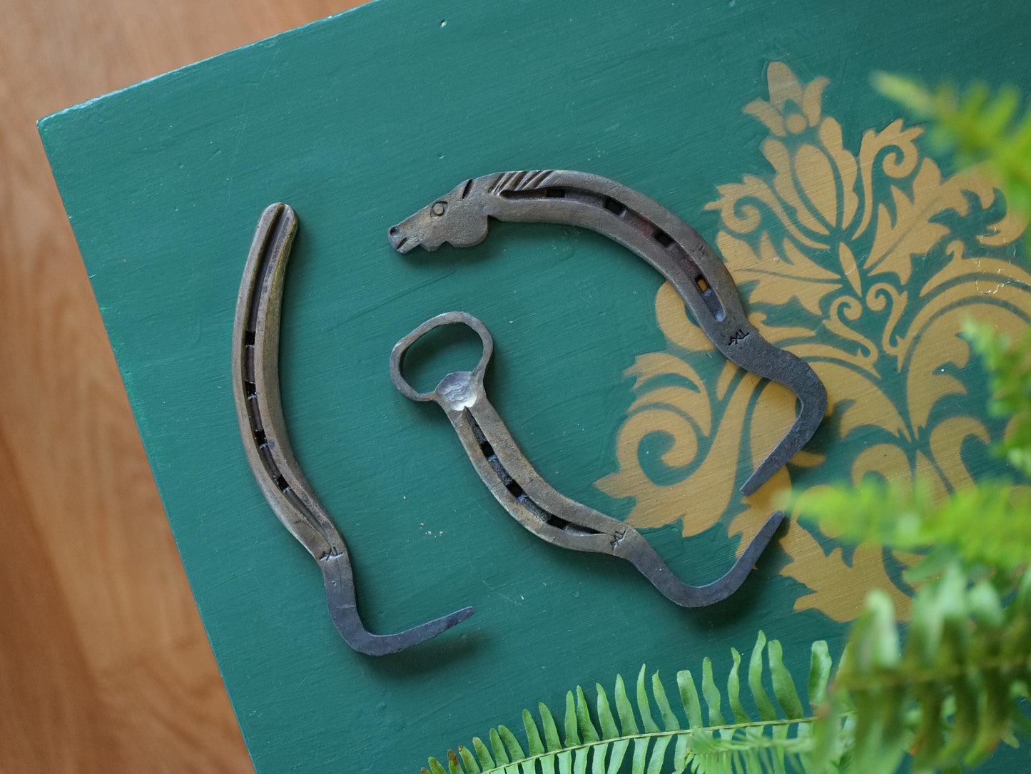 Hand Forged Hoof Pick (Several Styles, One with Horse Head, One with Bottle Opener) Horseshoe Hook Pick Handmade