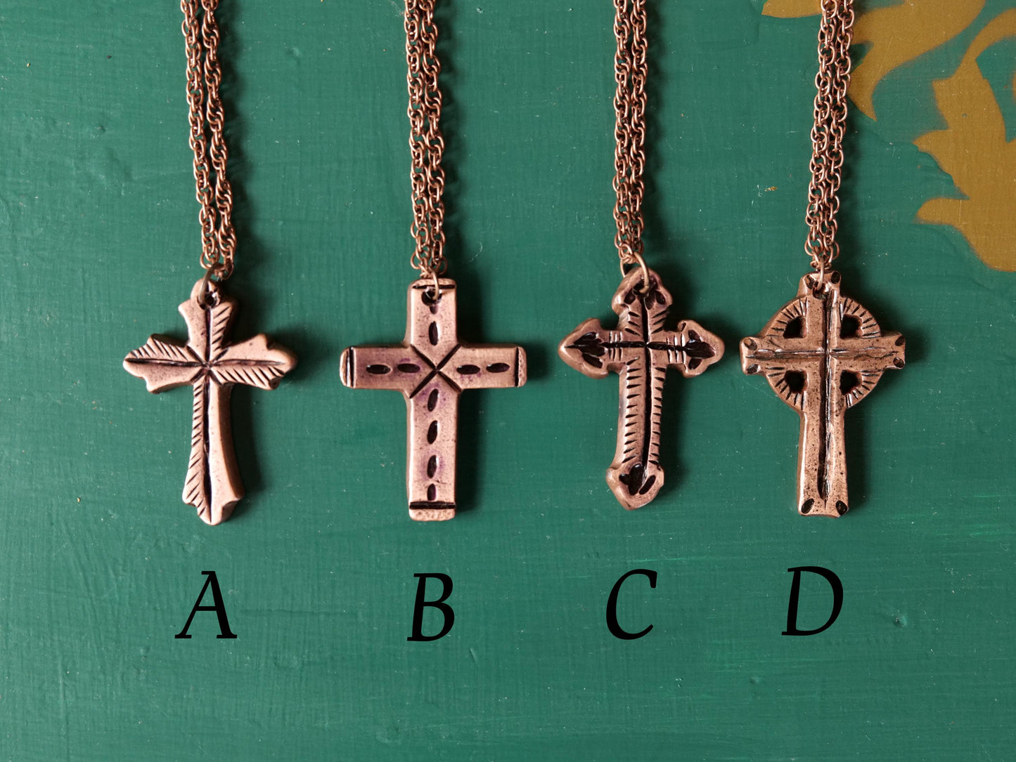 Hand Forged Copper Cross * Hammered Cross Pendant * Christian Gift for Men or Women * Forged Cross Necklace * Handmade Copper Necklace