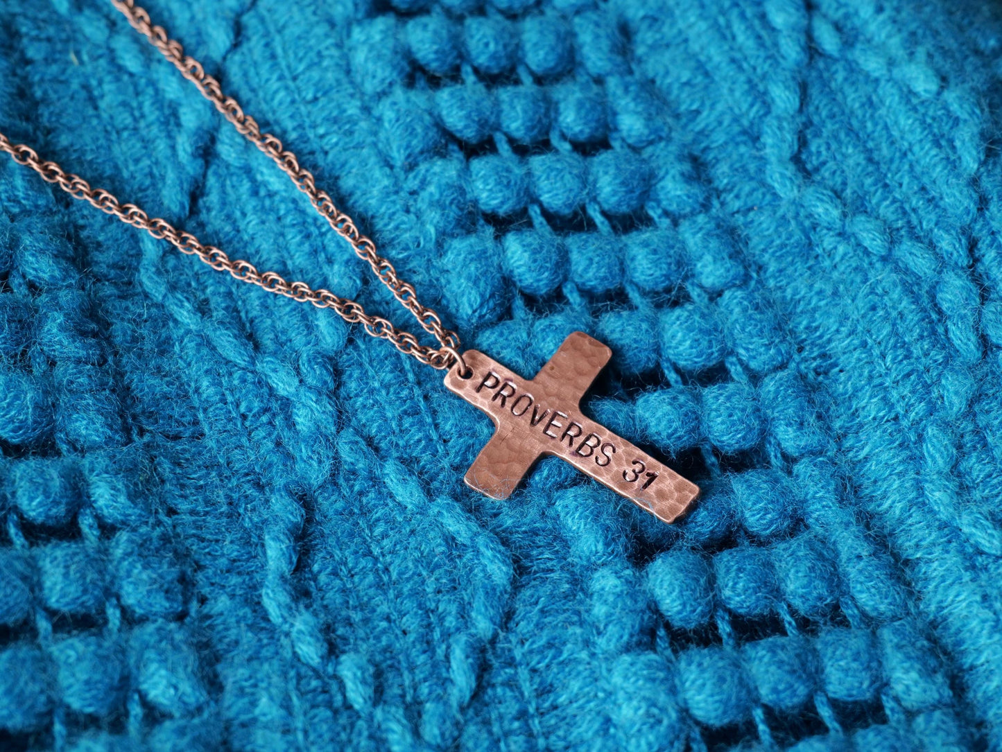 Proverbs 31 Woman Necklace * Jesus Necklace * Bible Verse Gifts * Christian Cross Jewelry for Women * Biblical Womanhood