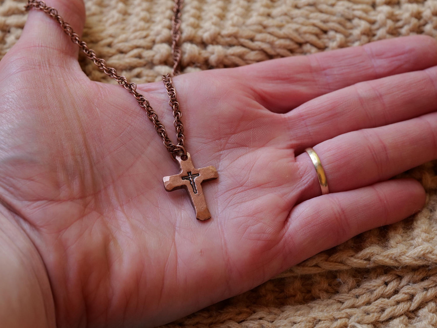 Copper Crucifix Necklace Women * Crucifix Pendant Women * Crucifix Necklace Catholic * Crucifix Cross Pendant * Crucifix Necklace Men