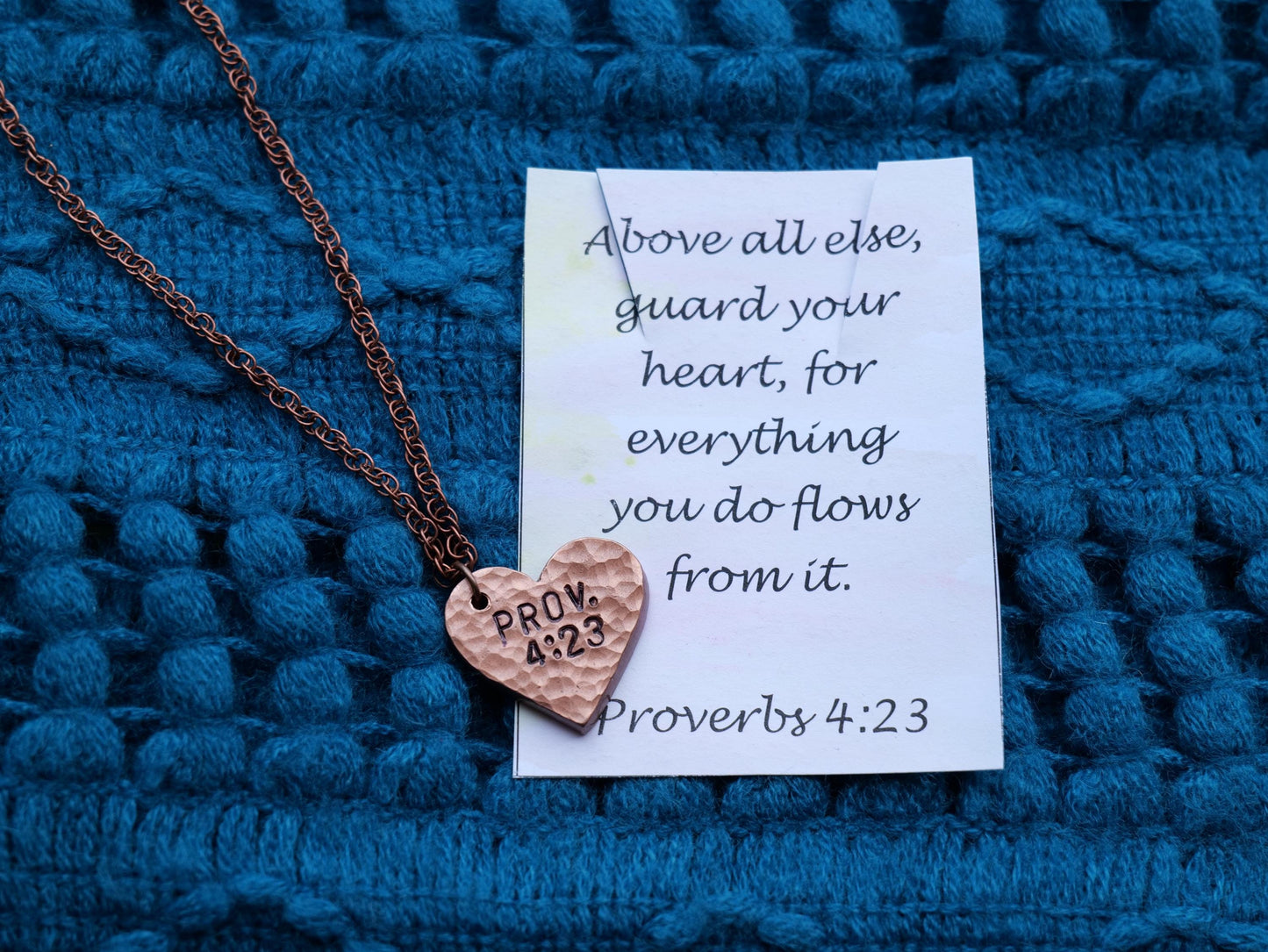 Proverbs 4:23 Pendant * Bible Verse Gifts * Christian Cross Jewelry for Men for Women * Guard Your Heart Necklace