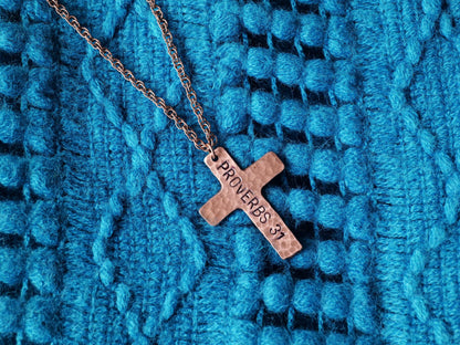 Proverbs 31 Woman Necklace * Jesus Necklace * Bible Verse Gifts * Christian Cross Jewelry for Women * Biblical Womanhood