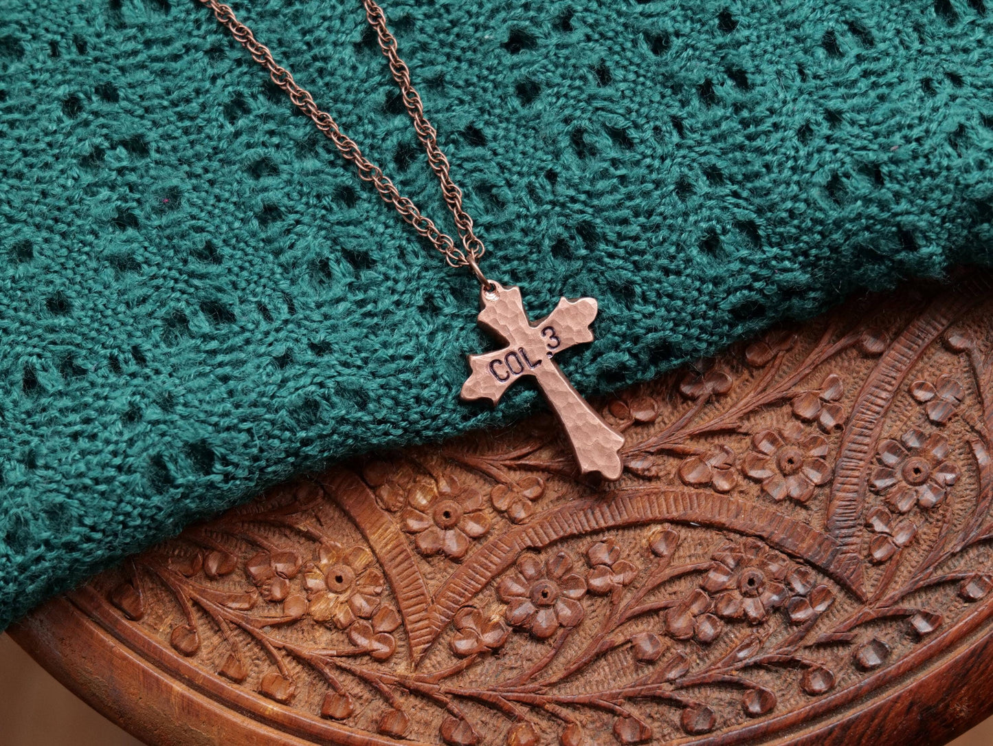 Colossians 3 Necklace * Salvation Necklace * Bible Verse Gifts * Christian Cross Jewelry for Men for Women * Bible Verse Necklace