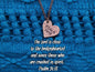 Psalm 34:18 Pendant * Bible Verse Gifts * Christian Cross Jewelry for Men for Women * The Lord is Close to the Brokenhearted Necklace