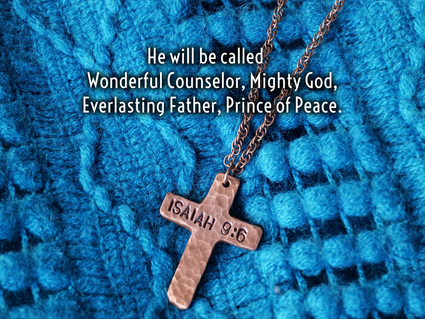 Prince of Peace Jewelry * Isaiah 9:6 Necklace * Jesus Necklace * Bible Verse Gifts * Christian Cross Jewelry for Men for Women