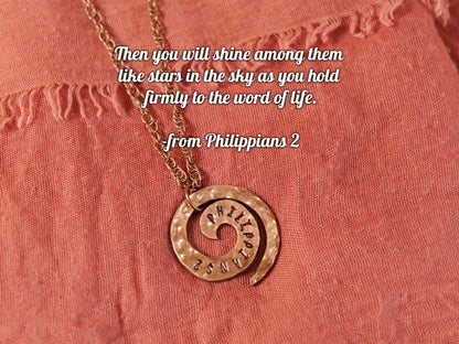 Philippians 2 Necklace * Christian Necklace * Bible Verse Gifts * Christian Jewelry for Men for Women * Children of God Shine Like Stars