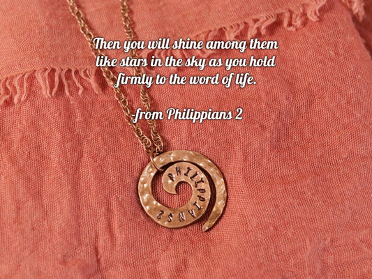 Philippians 2 Necklace * Christian Necklace * Bible Verse Gifts * Christian Jewelry for Men for Women * Children of God Shine Like Stars